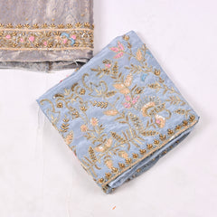 Brocade Dusty Lavender Unstitched Suit