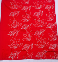 Cotton Red Unstitched Suit
