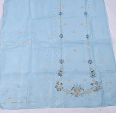 Crush Sky Blue Unstitched Suit