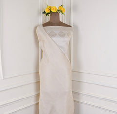 Brocade Silk Beige Unstitched Suit