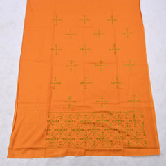 Cotton Yellow Mustard Phulkari Suit