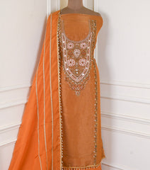 Shimmer Golden Unstitched Suit