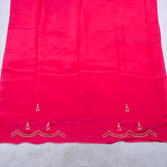 Crepe Magenta Unstitched Suit