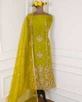 Glass Mehandi Unstitched Suit