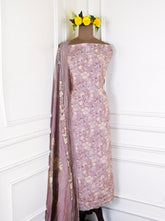 Muslin Dusky Pink Unstitched Suit