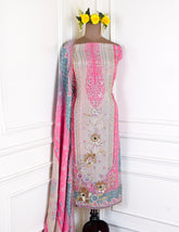 Crush Pink Unstitched Suit
