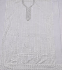 Georgette White Unstitched Suit