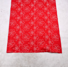 Cotton Red Unstitched Suit
