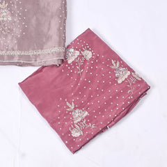 Twill Organza Move Dusty Unstitched Suit