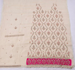 Organza Pink Unstitched Suit