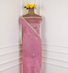 Crush Onion Pink Unstitched Suit