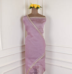 Crush Lavender Unstitched Suit