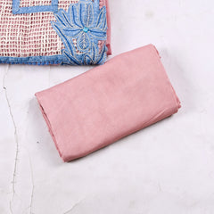Mul Cotton Pink Unstitched Suit