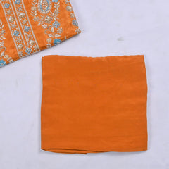 Khadi Yellow Mustard Unstitched Suit