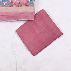 Mul Cotton Rose Gold Unstitched Suit