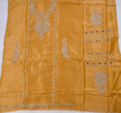 Shimmer Yellow Unstitched Suit