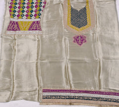 Giraffe Shimmer Grey Unstitched Suit