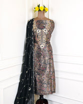Crush Black Unstitched Suit