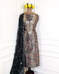 Crush Black Unstitched Suit