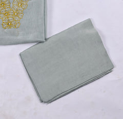 Shimmer Sky Blue Unstitched Suit