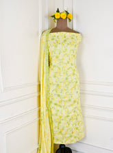 Cotton Lemon Unstitched Suit