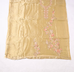 Giraffe Shimmer Mustard Yellow Unstitched Suit
