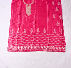 Gavadin Silk Magenta Unstitched Suit