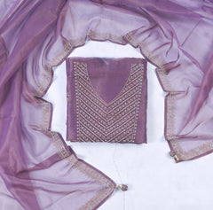 Shimmer Mauve Unstitched Suit