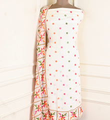 Crepe White Unstitched Suit