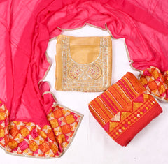Shimmer Yellow Unstitched Suit