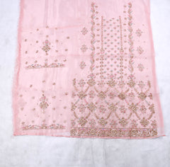 Glass Peach Unstitched Suit