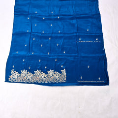 Crepe Blue Unstitched Suit
