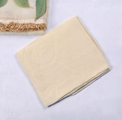 Organza White Unstitched Suit