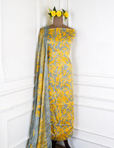 Chinon Yellow Unstitched Suit