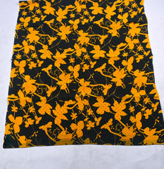 Crepe Yellow Unstitched Suit