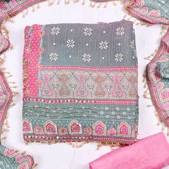Crush Pink Unstitched Suit