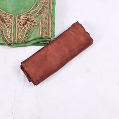 Burberry Pista Green Unstitched Suit