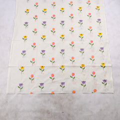 Cotton White Unstitched Suit