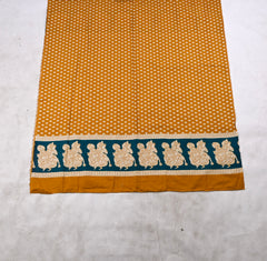 Pure Cotton Yellow Unstitched Suit