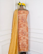 Shimmer Yellow Unstitched Suit