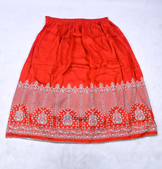 Khadi Orange Stitched Lehenga Suit