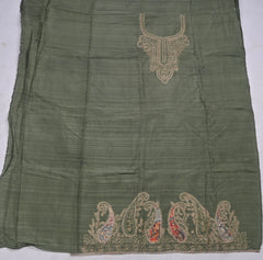 Raw Silk Sea Green Unstitched Suit