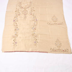 Shimmer Ivory Unstitched Suit