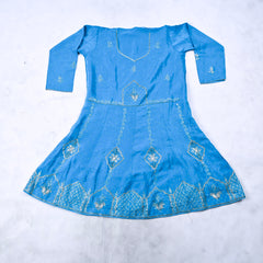 Crepe Ferozi Peplum Lehenga Suit