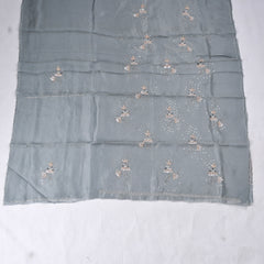 Twill Organza Navy Unstitched Suit