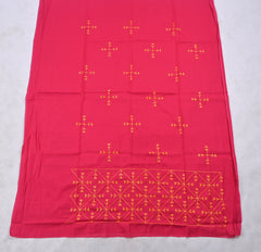 Cotton Pink Phulkari Suit