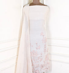 Mul Cotton Off-White Unstitched Suit