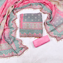 Crush Pink Unstitched Suit