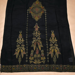 Organza Black Unstitched Suit