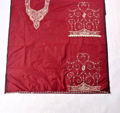 Gavadin Maroon Unstitched Suit